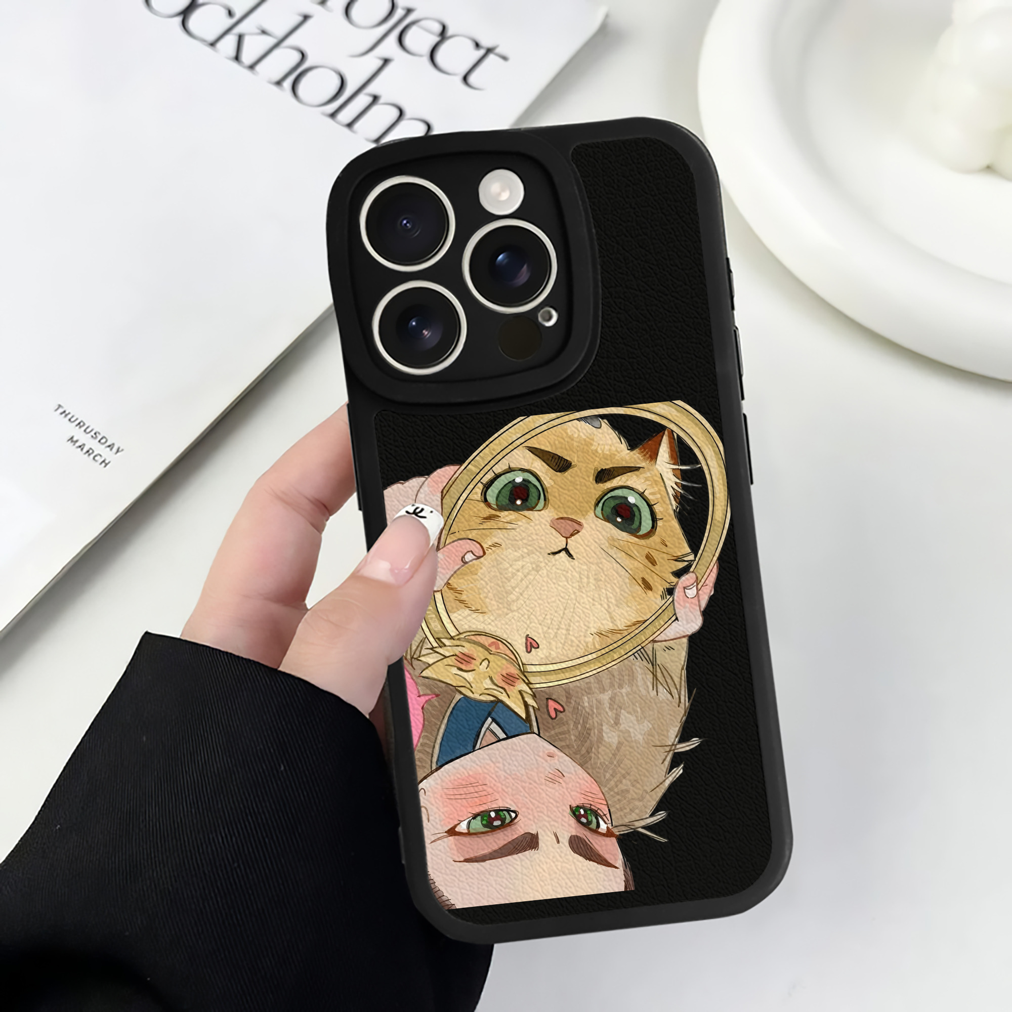 （画像用） Ne Zha 2 ナタ 魔童の大暴れ 【iPhone 16シリーズ対応】シリコンスマホケース（レザー調） 材質：シリコン